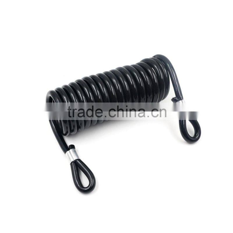 plastic spring wire coil tool lanyard with loop and O-ring