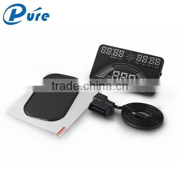 Wholesale Factory price GPS and OBD Head Up Display HUD for Car With Speed and Overspeed Display