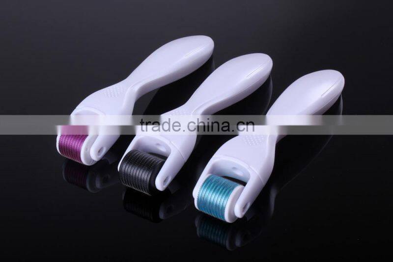 NL-DRS600 New Derma Roller 600 MicroNeedles 360 Degree Rotating Replaceble Head + Free Hard Case for anti acne