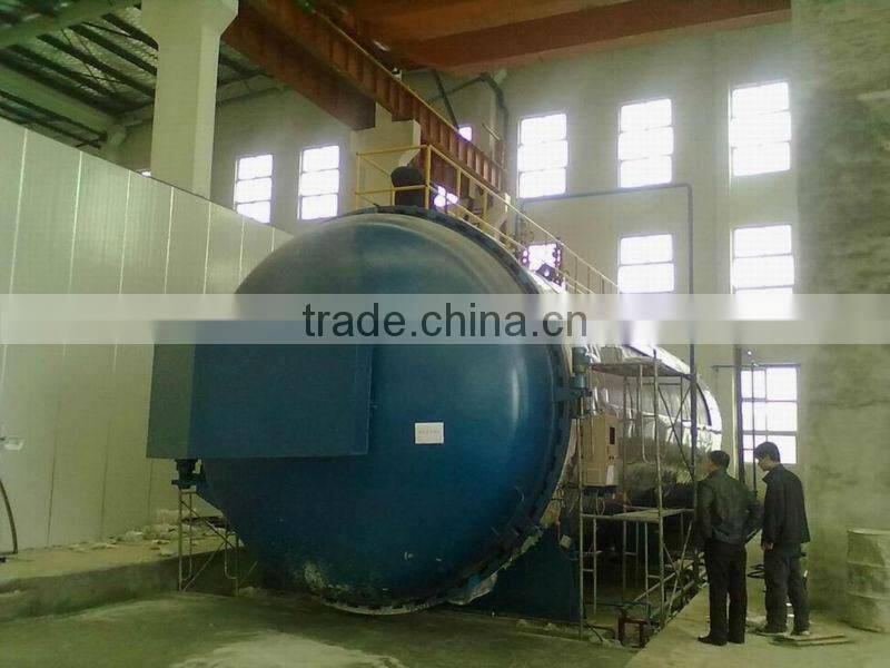 unique design steam autoclave with the door operated by manual telpher crane