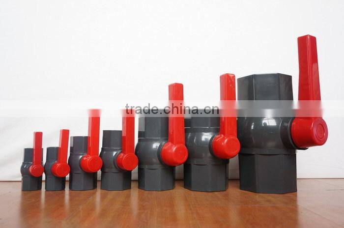 UPVC LEVEL HANDLE OCTAGONAL BALL VALVE