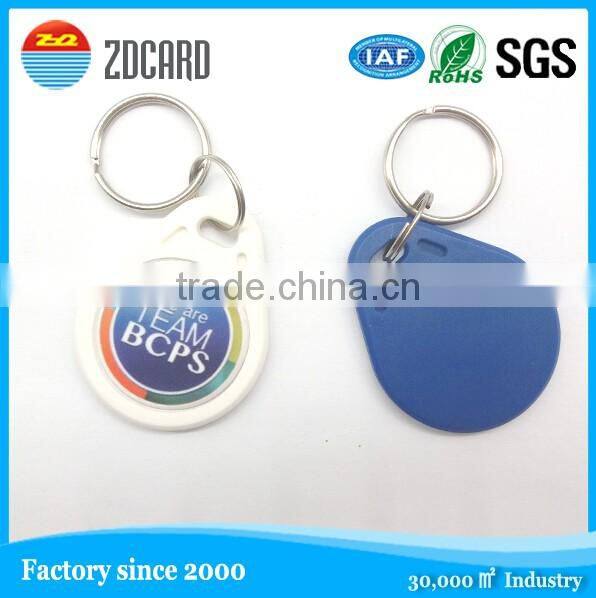 high quality customized nfc smart rfid epoxy keyfob tag