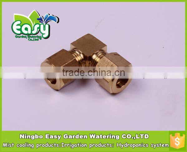 6mm Brass OD Elbow connector for mist cooling system.
