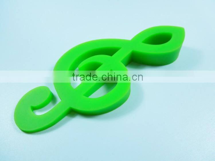 New arrival music note shape funny silicone door stops