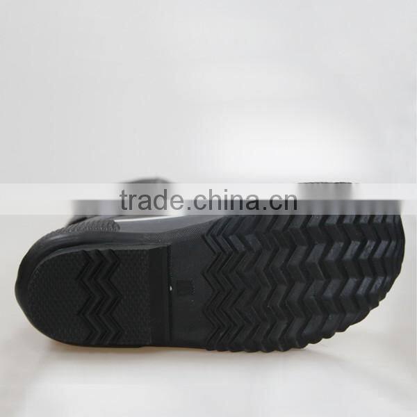 Mens Black Warm Genuine Leather Winter Boots