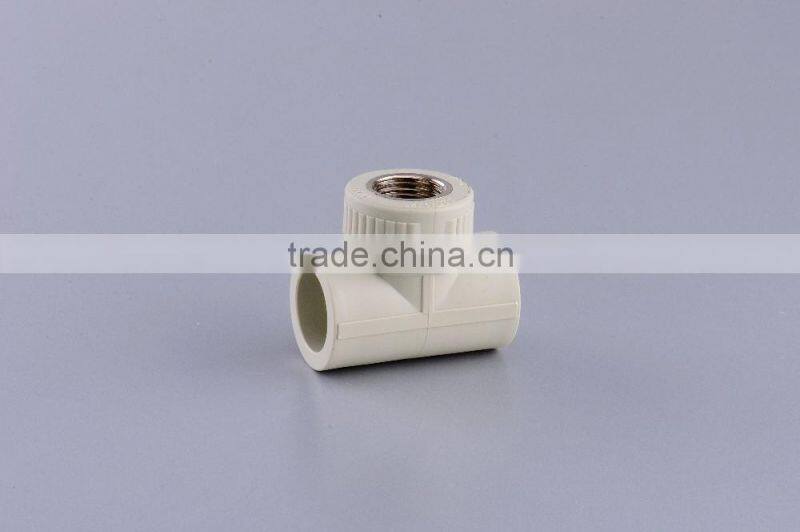 M&F thread PPR pipe fitting tee