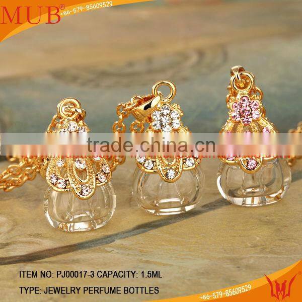Dress Shape Jewelry Pendant Glass Perfume bottle jewelry