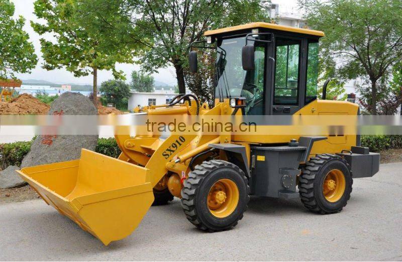 China brand OEM SX910 1.0T mini/compact wheel loader(0.5CBM 1.0T CE approved)