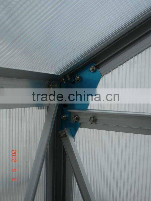 garden used aluminum frame greenhouse with 6mm polycarbonate sheet HX66126-5
