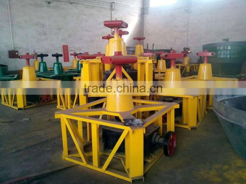 High efficiency wet pan mill for grinding gold ore