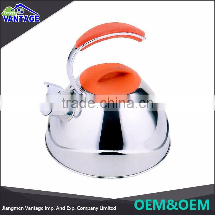 Eco-friendly mirror polish whistling stainless steel water pot for water cooking