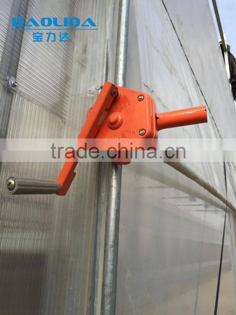 hot dip galvanized framework plastic film greenhouse for vegetables and plant