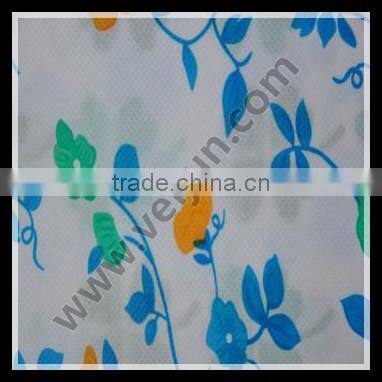 Inherently Flame Retardant Cubicle Curtain in Printed Patterns, with Mesh in Fabric Top