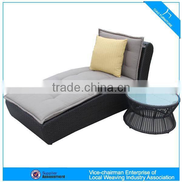 F- CF1026 classic rattan lounge table and chair knited by hand