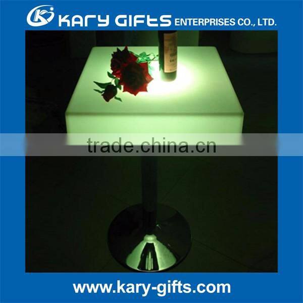 Custom logo/size ktv night club tea table, ktv bar table, led coffee table