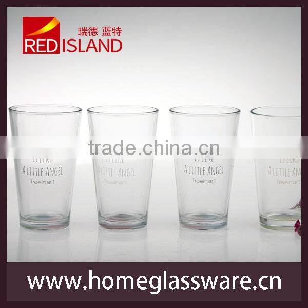 new design 16oz clear tumbler glass cup for drinking and juice