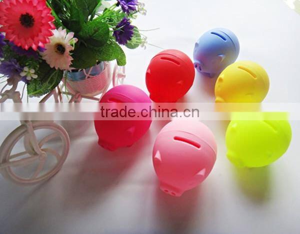 Cute Silicone Small Piggy Bank, Kids Pigg Bank as Decorative Christmas Gift