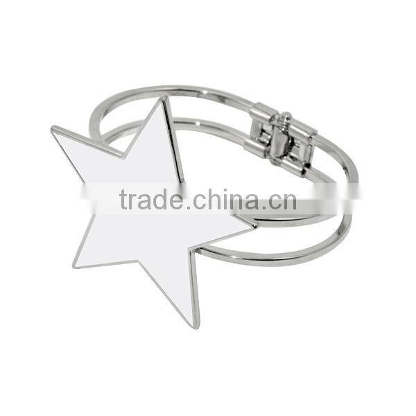 Wholesale Cheap Personalised Fashion Silver Color 316 Custom Sublimation Stainless Steel Bracelet For DIY