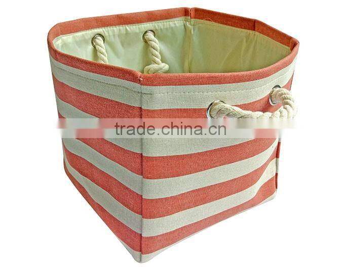 New Design OEM Weaving Cheap Storage Bin Boxes With Cotton Rope Handle