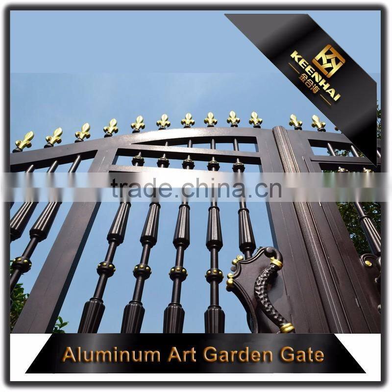 Villa Garden Decorative Powder Coated Luxury Aluminum Metal Garden Fence Gate