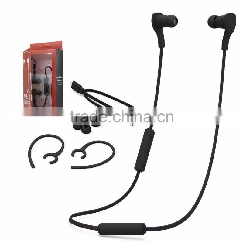 New Factory Cheap Wireless Sport Music Earbuds, Stereo Sweat-proof Bluetooth 4.1 Sport Headsets For Sale