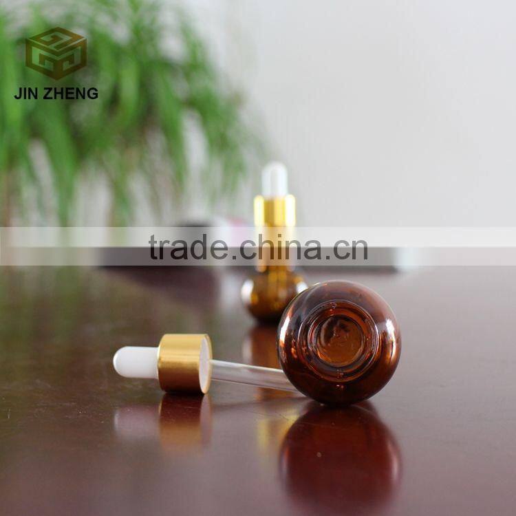 2oz Amber Glass Bottles for Essential Oils with Glass Eye Dropper