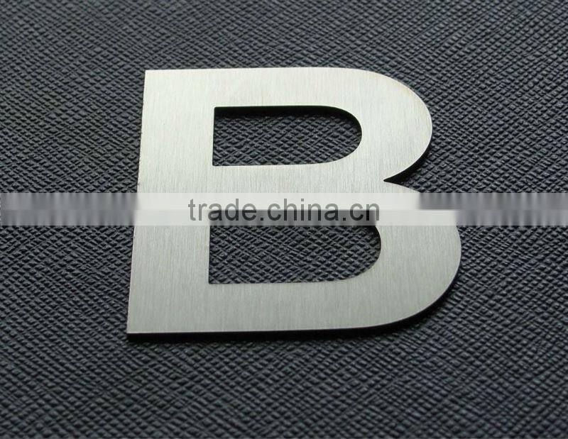 Stainless 2D indoor changeable steel sign letters