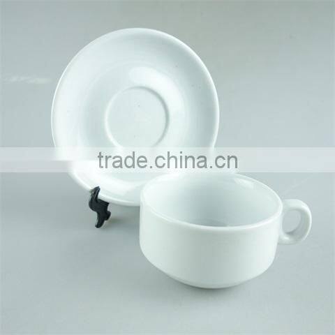 Cheap stocked white ceramic jar , sugar pot with decal in stock