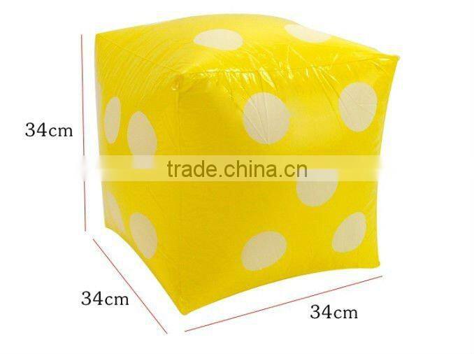 Supply fashion kids dice inflatable toy stock small order