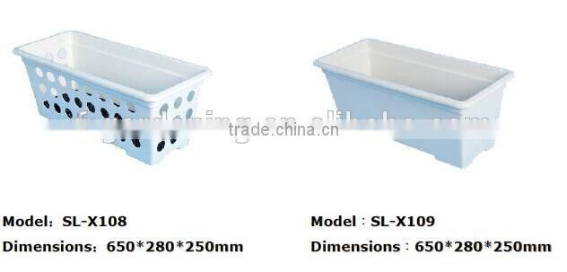 SOL 2015 hot selling window box planter decorative plastic window box plan rectangular planter