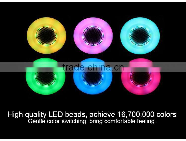 2017 audio trending products app color change led bluetooth speaker light bulb