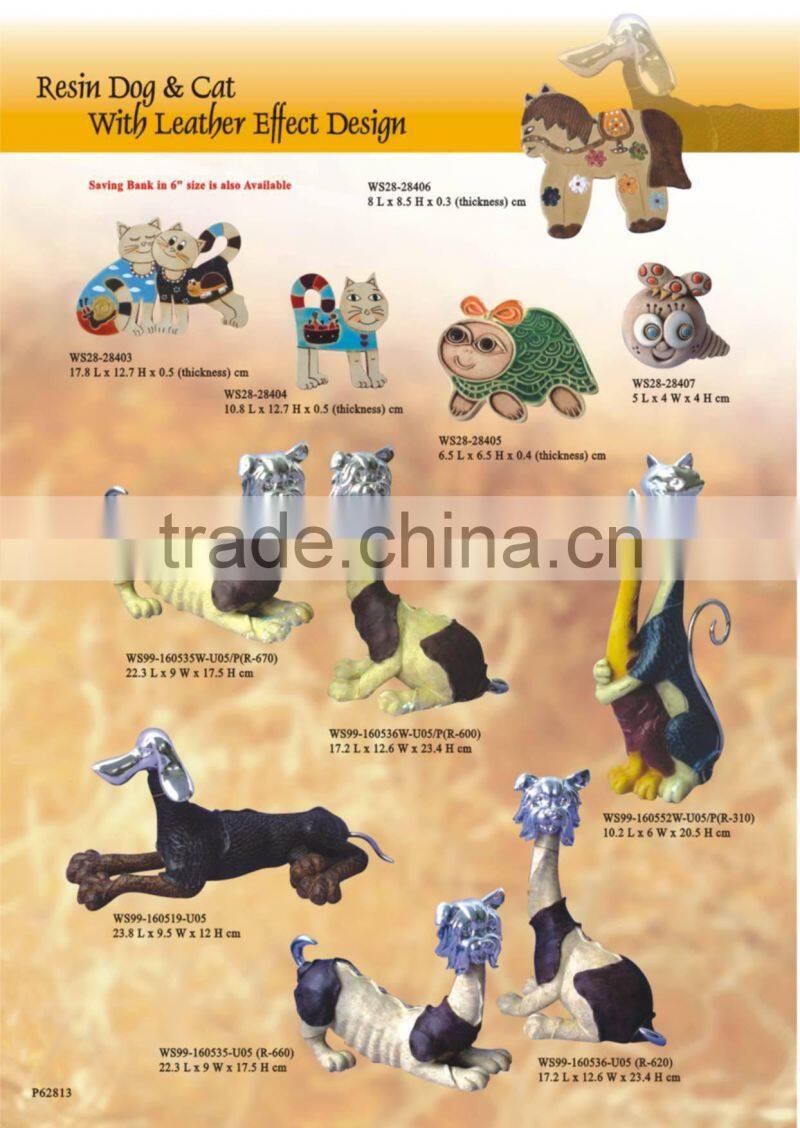 New design polyresin 2D cartoon horse decoration