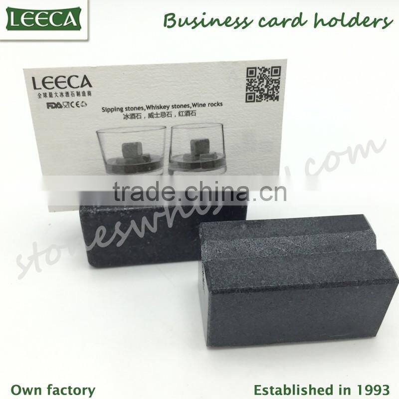 Soapstone rock business card holders promotional gifts