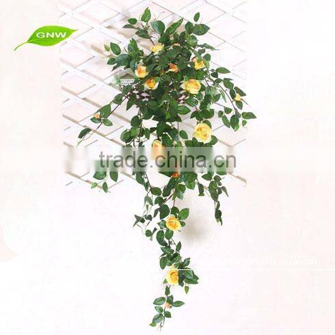 GNW FLV21 Artificial Hanging Rose Flowers Vine used on the wall decoration