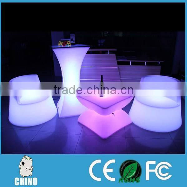 Arm LED Chair Loune Chair Coffee Chair with Table