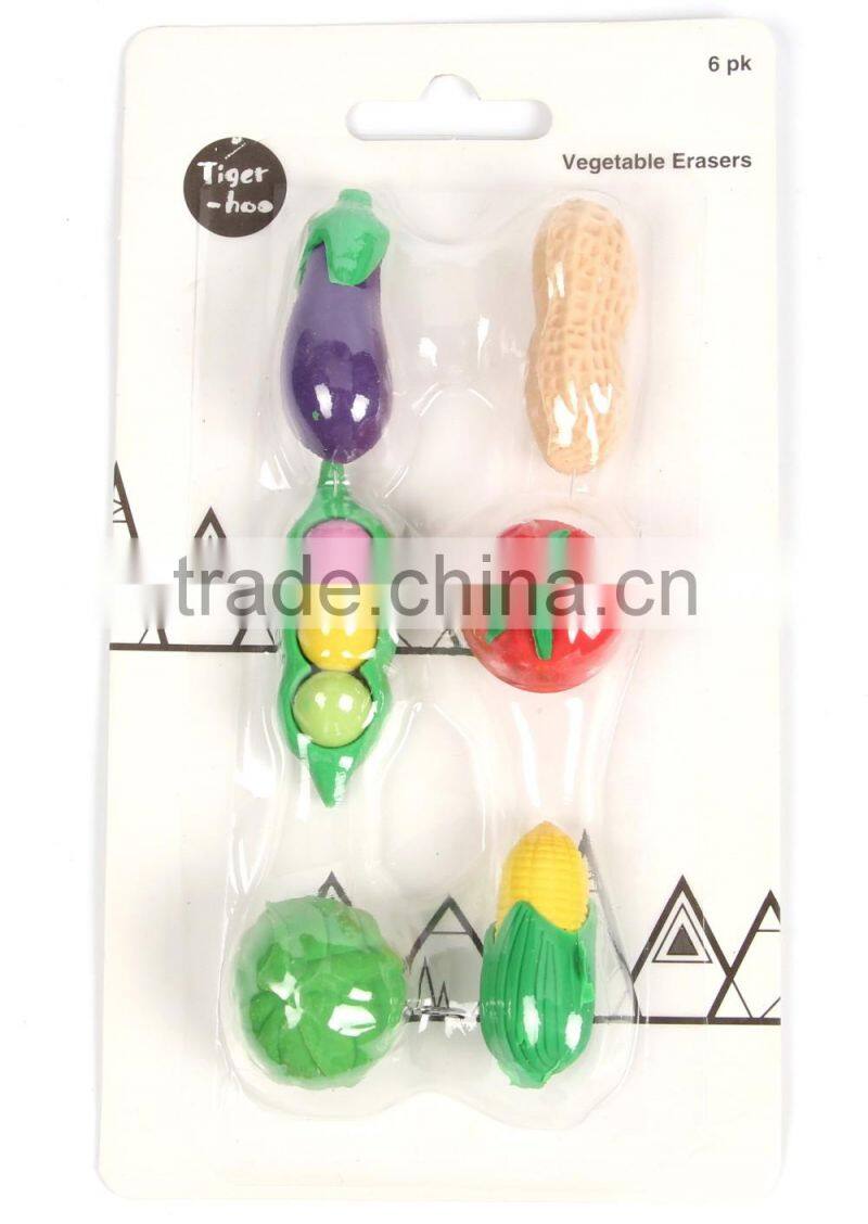 Vegetable shaped Eraser Set