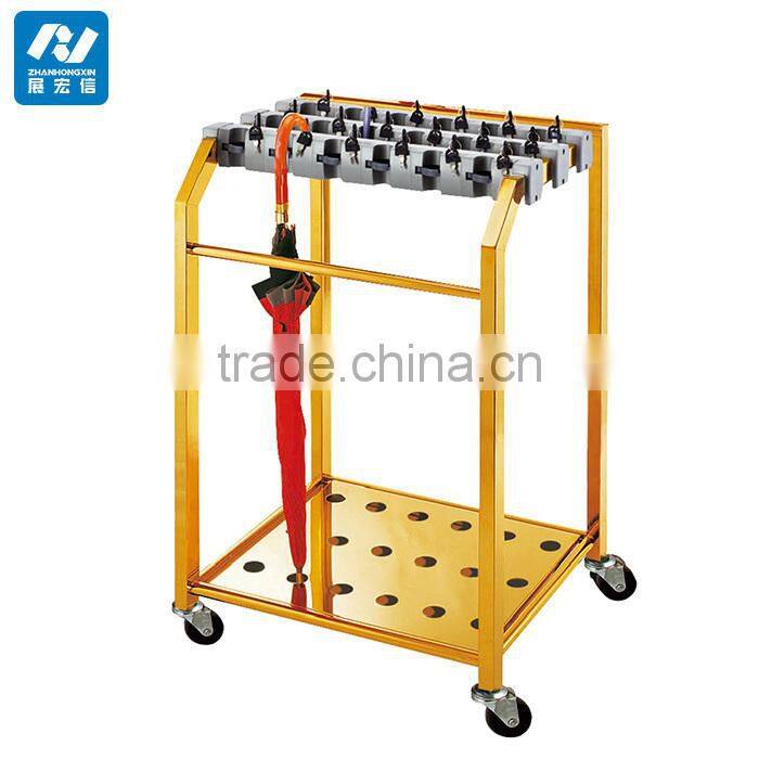 Black and Silver Steel Umbrella Barrel