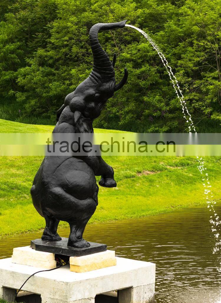 garden bronze elephant stone water fountain for outdoor decor