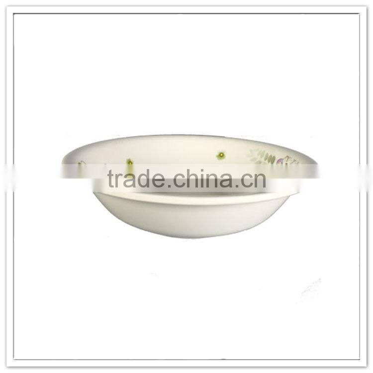 Market new arrival outdoor dinnerware unbreakable functional white round melamine plastic food bowl