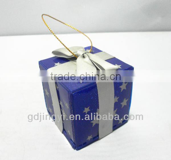 transparent led decorative christmas gift box wholesale
