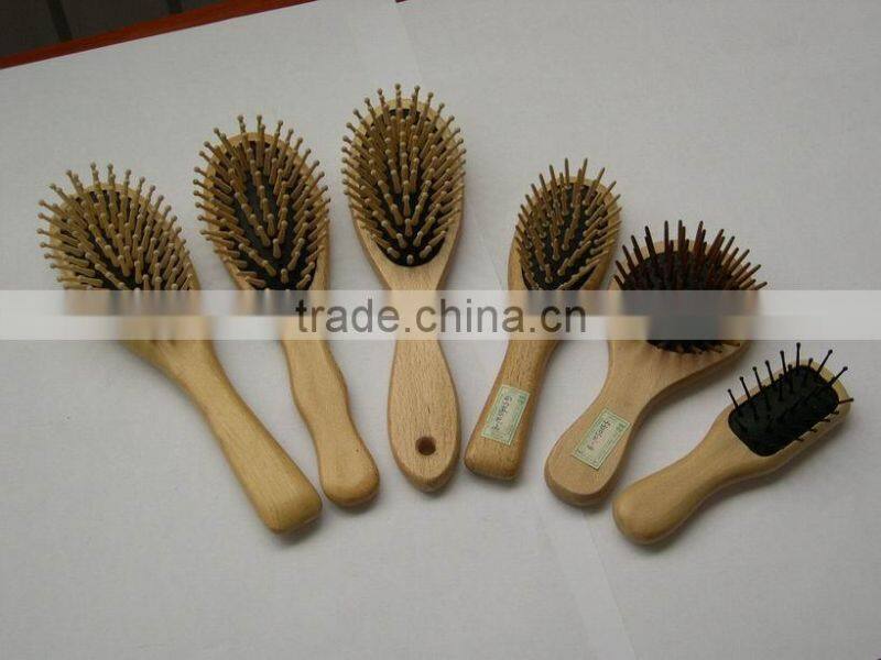 Wooden massage brush
