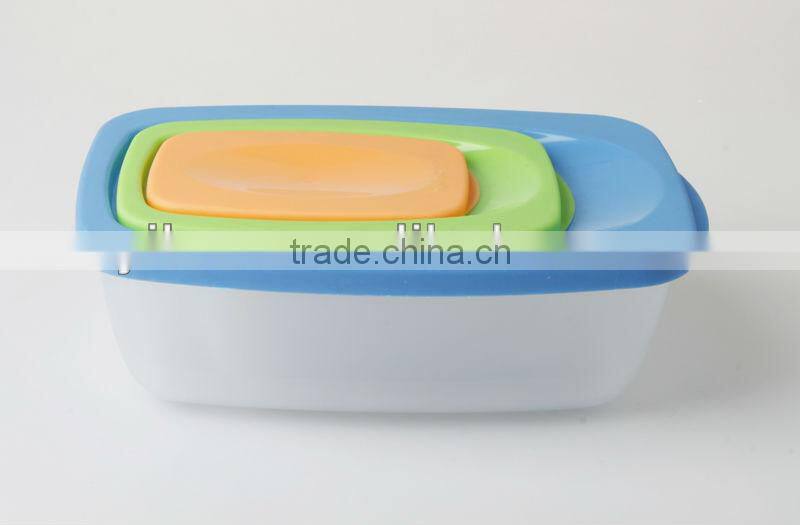 3PC Plastic Food Serving Warmer Container Set