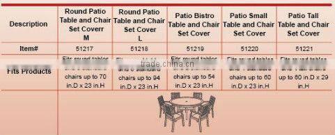 #51217 Pro Series Round Patio table and Chair set cover