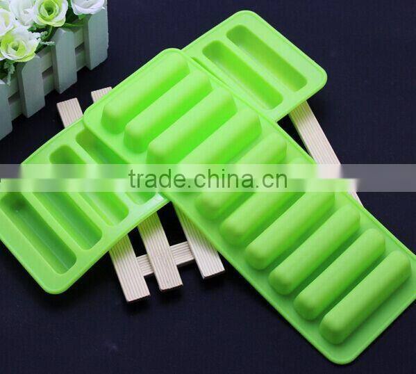 Safe Silicone Ice Cube Tray , Ice Cream Bar Molds
