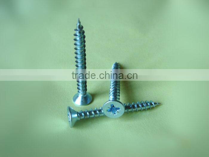 Galvanzied coment screw,drywall screw, white zinc plated wood screw