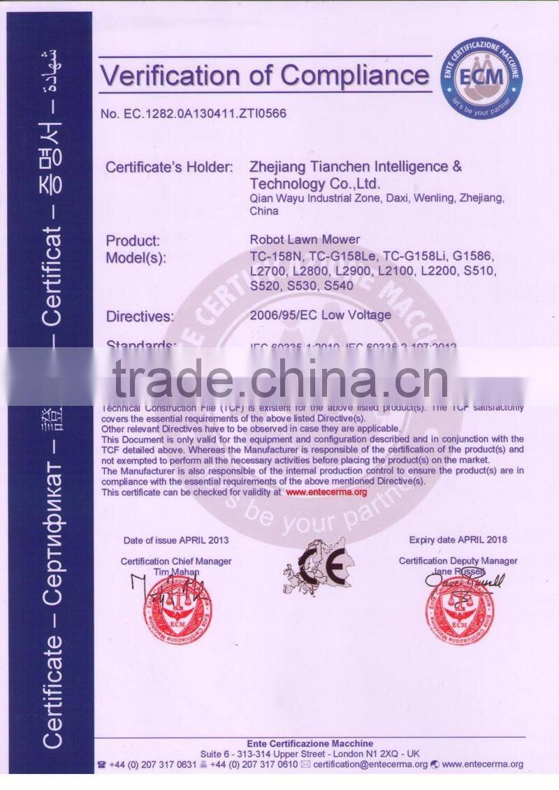 China classic lawn mower TC-158N, LCD automower