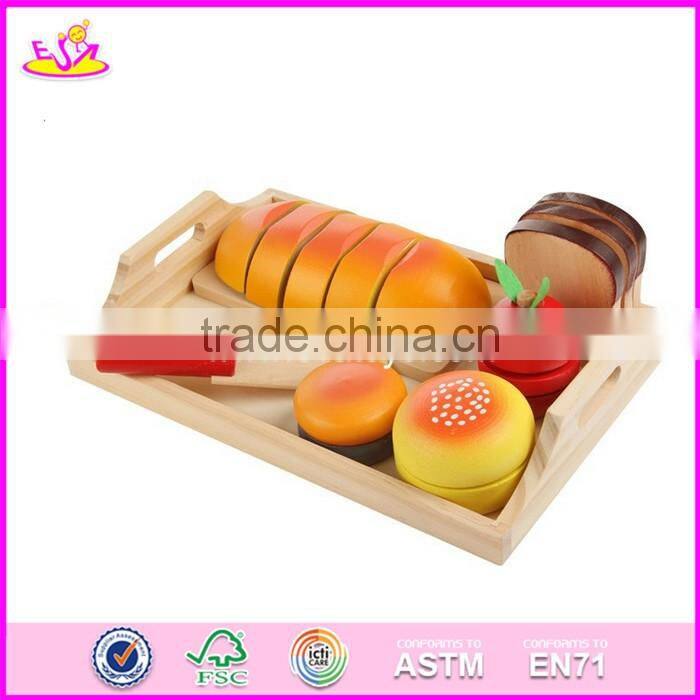 2017 New design kids pretend toys wooden play food W10B182