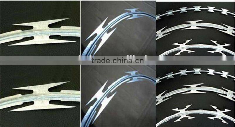 BTO22 pvc coated Welded Typed Razor Barbed Wire Mesh