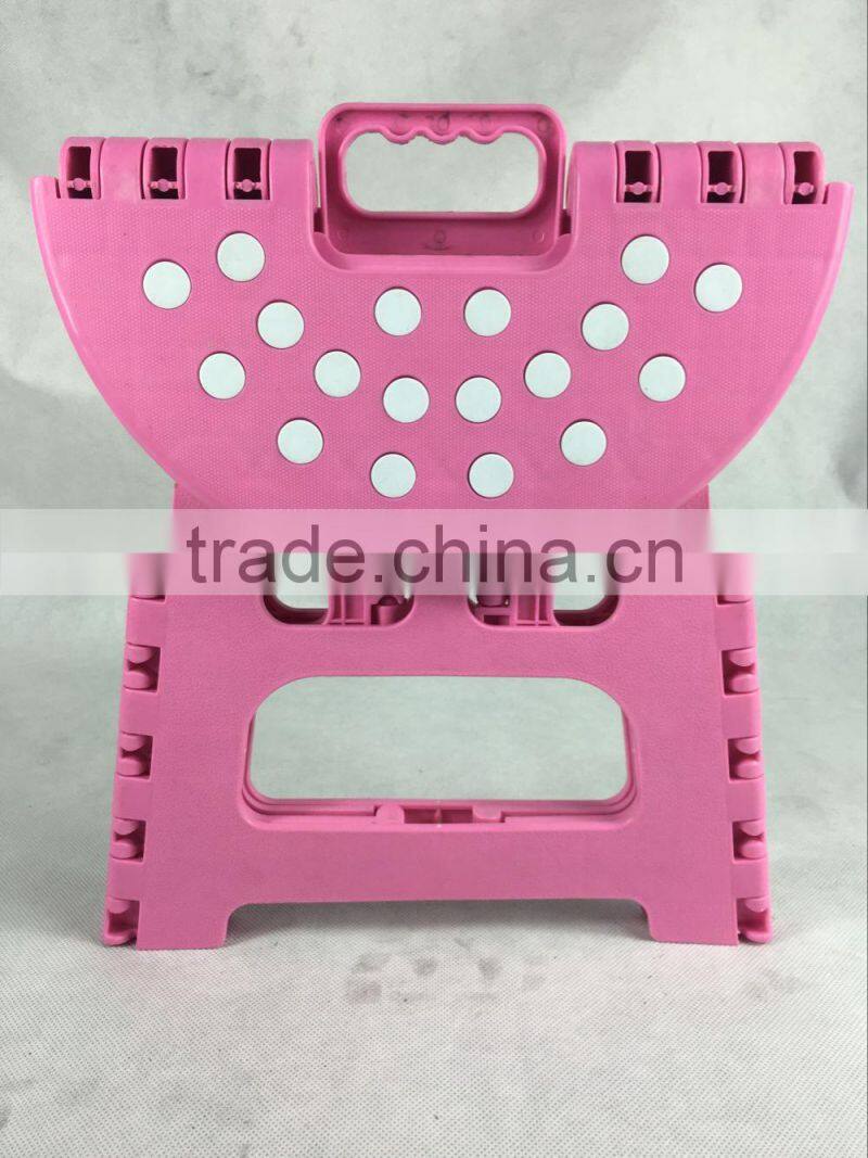 plastic round mini portable folding stool for kids