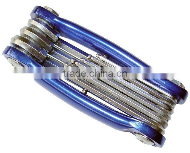 9pcs Foldable Hex Wrench Set/hex key wrench/wrench set